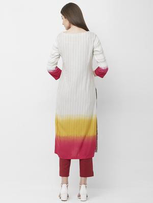 embroidered straight kurta - 16699811 - Standard Image - 5