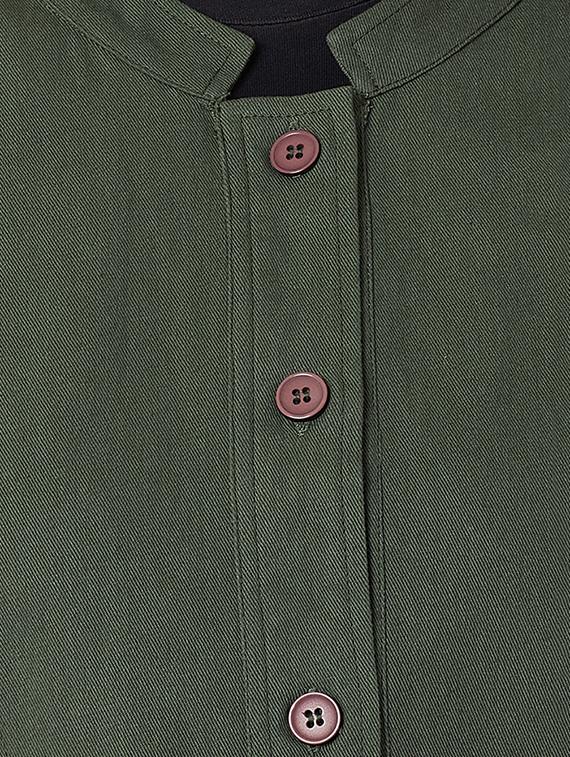 mandarin neck long sleeved jacket - 16700013 - Zoom Image - 5