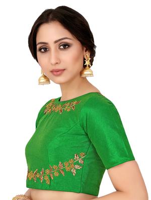 solid embroidered blouse - 16700271 - Standard Image - 2