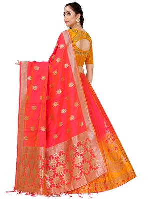 foil print contrast kalidar lehenga - 16700319 - Standard Image - 2