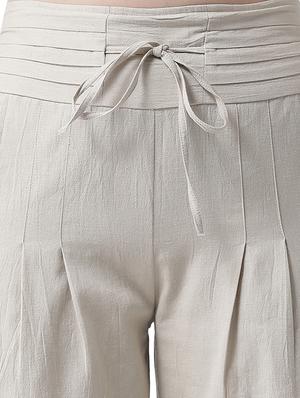 tie front pleated trouser - 16700384 - Standard Image - 5
