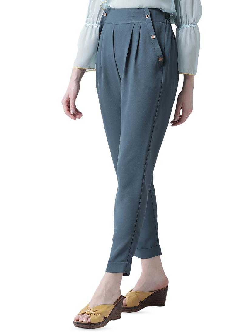 high rise pleated trouser - 16700388 - Zoom Image - 2