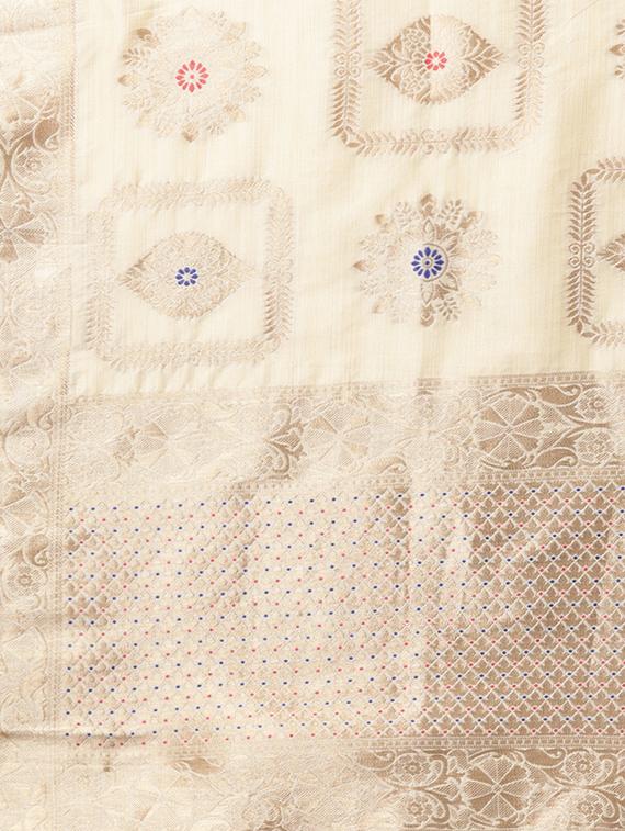 pastel banarasi dupatta - 16700522 - Zoom Image - 2