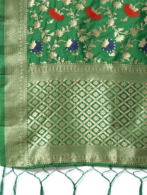floral banarasi dupatta - 16700559 - Standard Image - 2