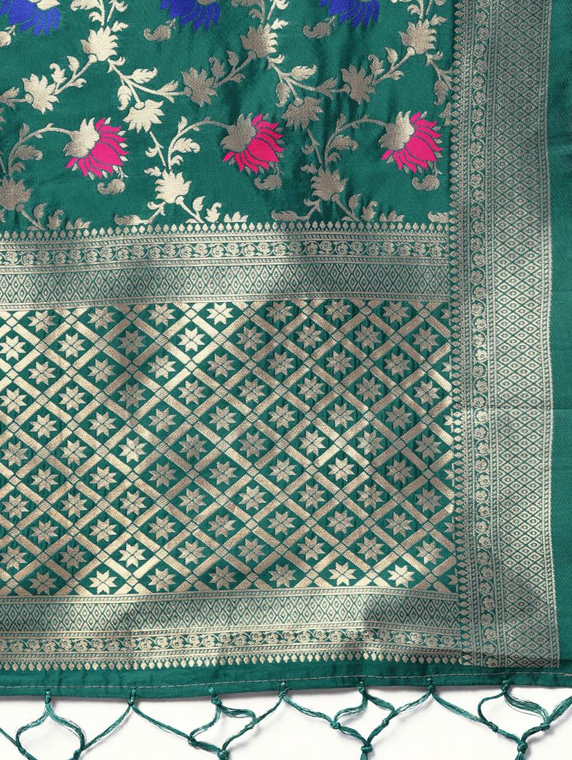 floral banarasi dupatta - 16700565 - Zoom Image - 2