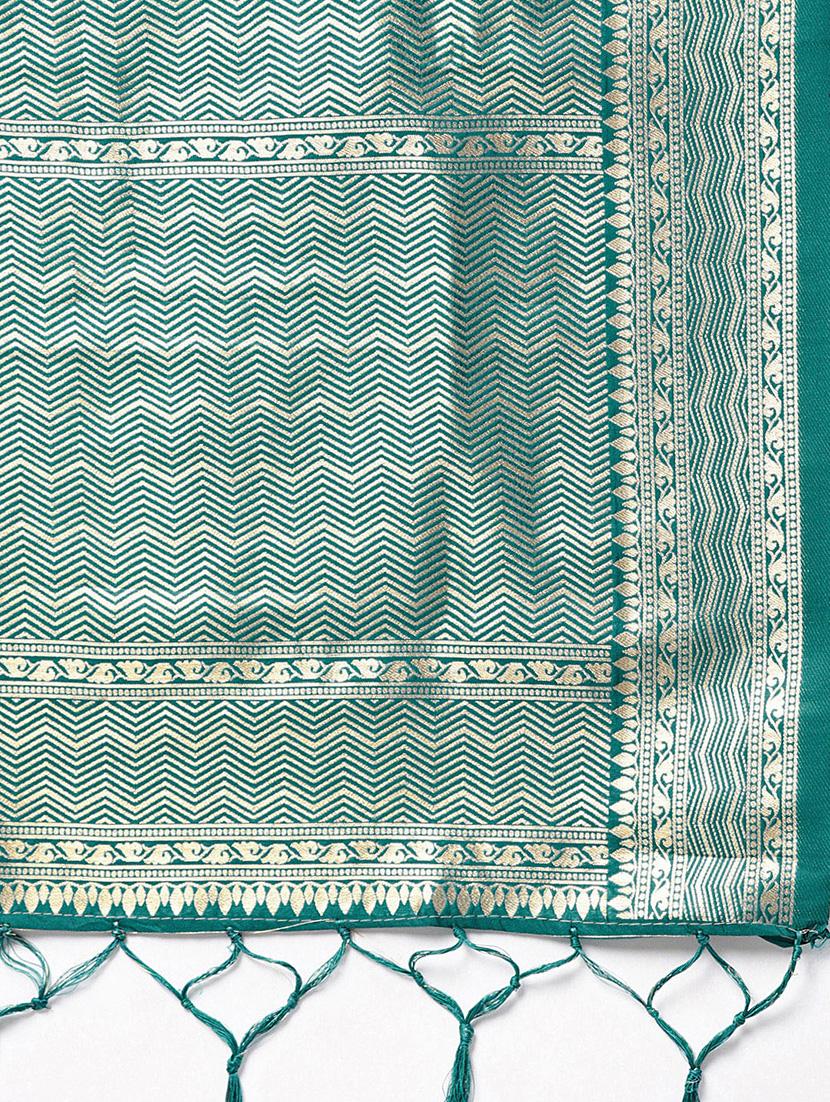 floral banarasi dupatta - 16700577 - Zoom Image - 2