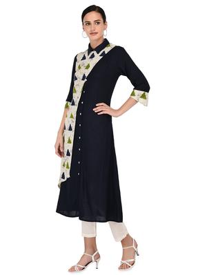 geometrical a-line kurta - 16700776 - Standard Image - 2