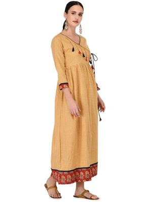printed flared kurta - 16700794 - Standard Image - 2
