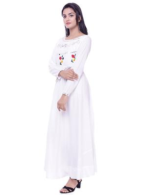 embroidered layered kurta - 16700809 - Standard Image - 2