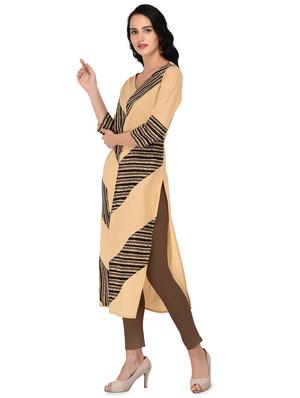 printed straight kurta - 16700822 - Standard Image - 2