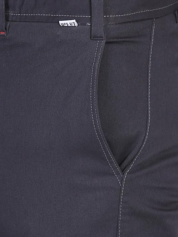 grey solid chinos - 16701001 - Zoom Image - 5