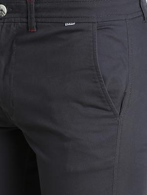 grey solid chinos - 16701002 - Standard Image - 5