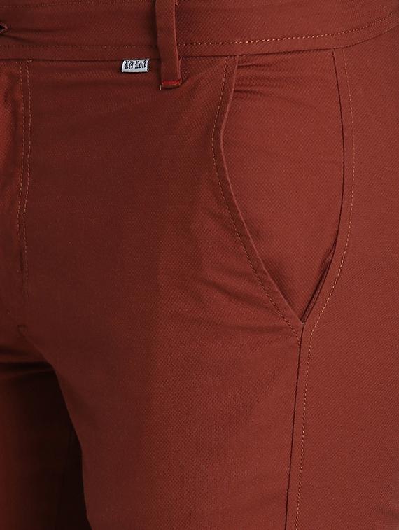 red solid chinos - 16701011 - Zoom Image - 5