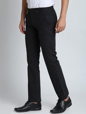 black solid chinos - 16701013 - Standard Image - 2