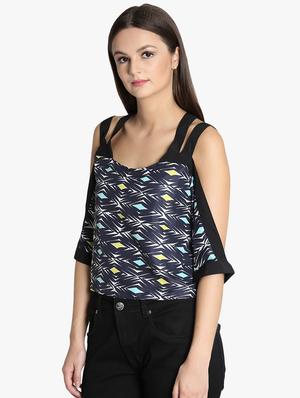 cold shoulder abstract top - 16701332 - Standard Image - 2