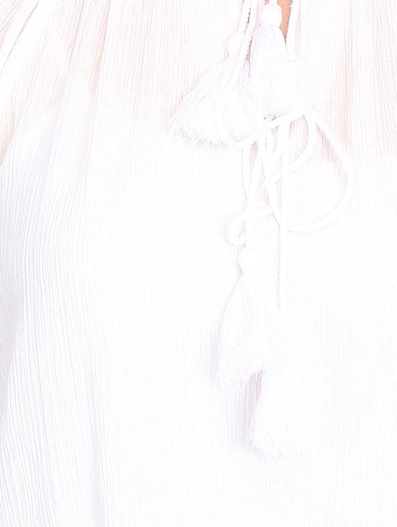 tie up neck embroidered detail top - 16701420 - Zoom Image - 5