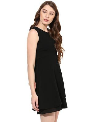 round neck layered a-line dress - 16701665 - Standard Image - 2
