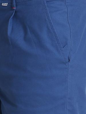 blue solid bermuda shorts - 16701789 - Standard Image - 5