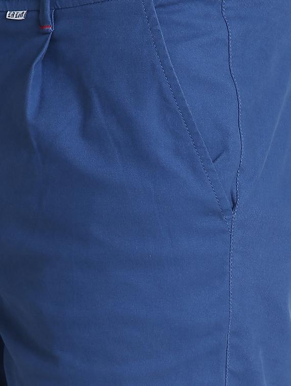 blue solid bermuda shorts - 16701789 - Zoom Image - 5