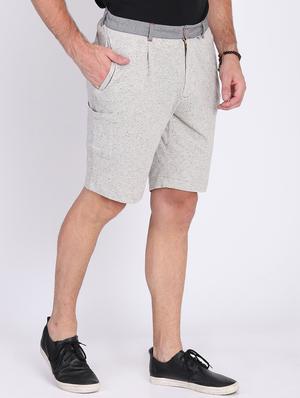 grey melange shorts - 16701838 - Standard Image - 2