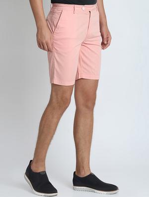pink solid bermuda shorts - 16701869 - Standard Image - 2
