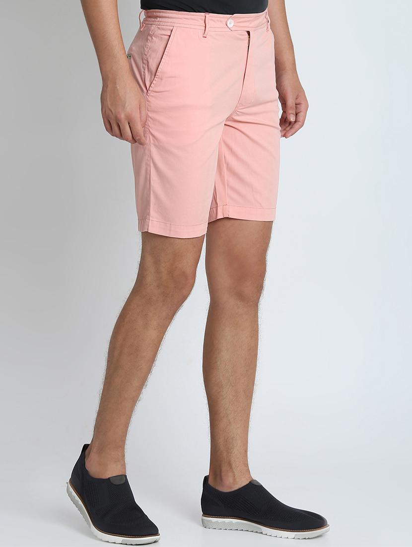 pink solid bermuda shorts - 16701869 - Zoom Image - 2