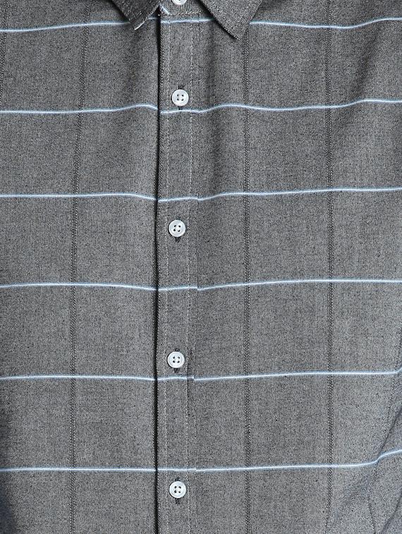 grey checkered casual shirt - 16702100 - Zoom Image - 5