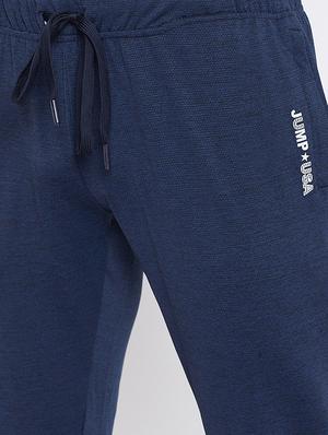 navy blue solid jogger - 16702296 - Standard Image - 5