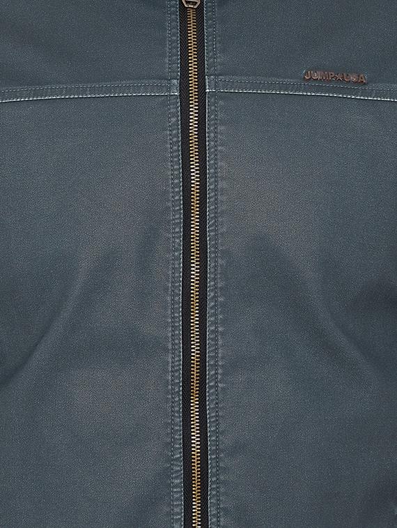 green solid biker jacket - 16702302 - Zoom Image - 5