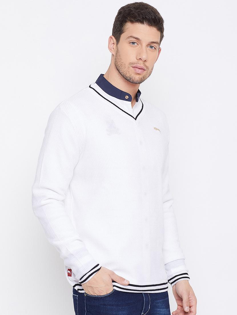 white solid pullover - 16702309 - Zoom Image - 2