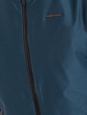 blue solid bomber jacket - 16702356 - Standard Image - 5