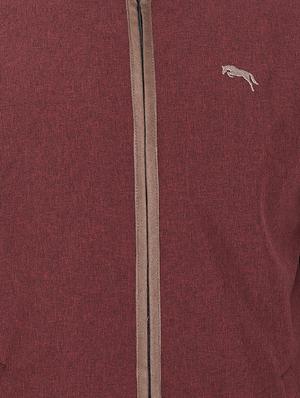 red solid casual jacket - 16702357 - Standard Image - 5
