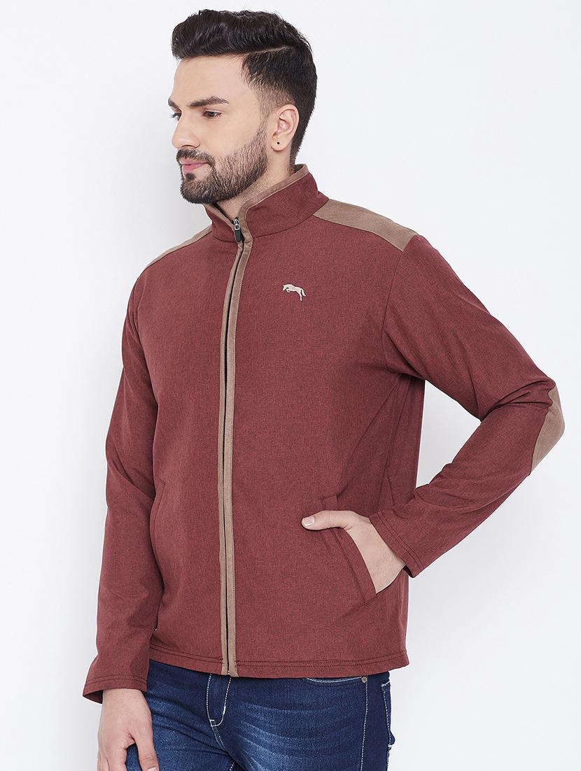 red solid casual jacket - 16702357 - Zoom Image - 2