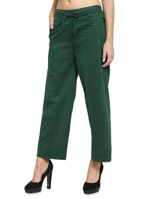 tie front solid flat front trouser - 16702666 - Standard Image - 2