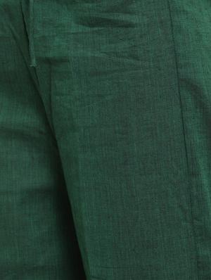 tie front solid flat front trouser - 16702666 - Standard Image - 5