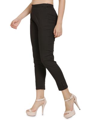 high rise button detail trouser - 16702701 - Standard Image - 2