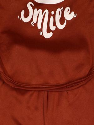 brown cotton pyjama set nightwear - 16703040 - Standard Image - 5
