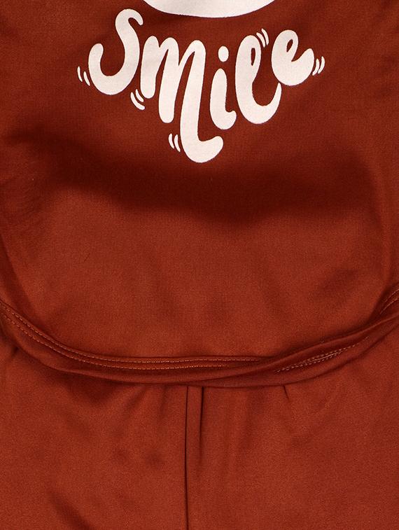 brown cotton pyjama set nightwear - 16703040 - Zoom Image - 5