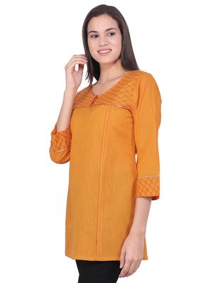 solid straight kurti - 16703070 - Standard Image - 2