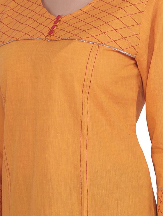 solid straight kurti - 16703070 - Zoom Image - 5