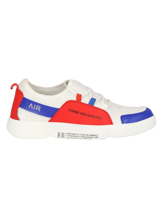 white mesh lace up sneakers - 16703114 - Zoom Image - 2