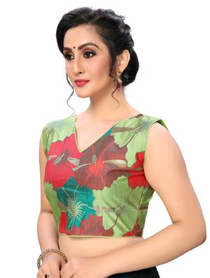 floral print back detailed blouse - 16703326 - Standard Image - 2