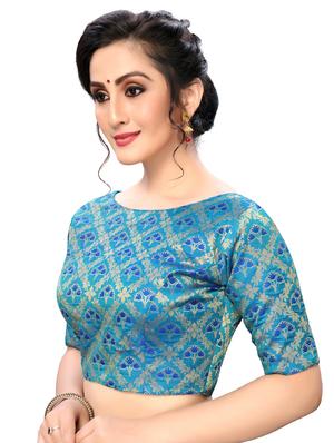 foil printed blouse - 16703332 - Standard Image - 2
