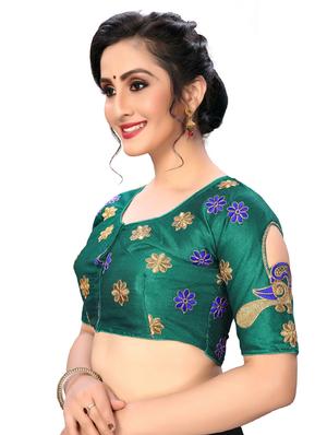 solid embroidered blouse - 16703349 - Standard Image - 2