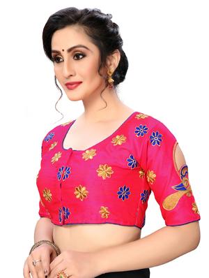 solid embroidered blouse - 16703355 - Standard Image - 2