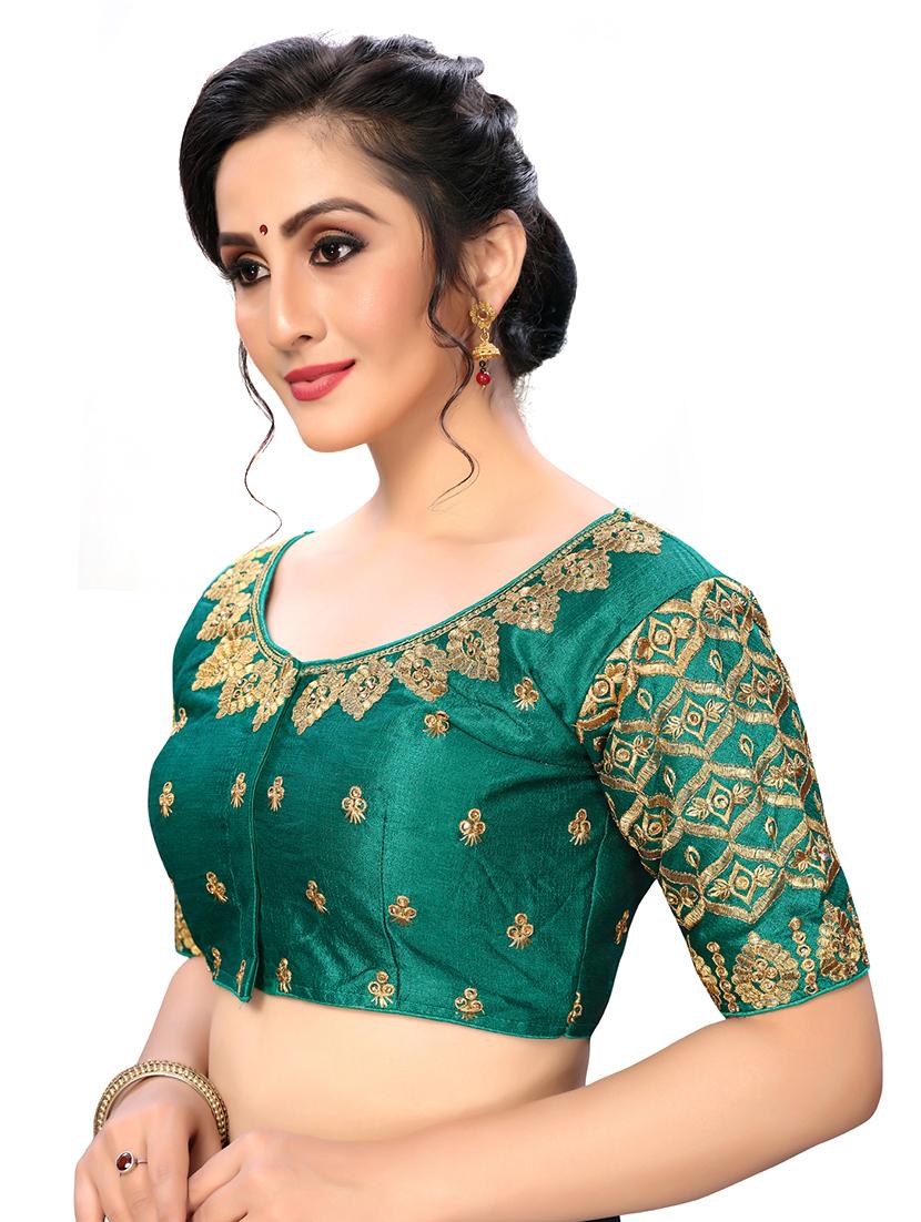 solid embroidered blouse - 16703362 - Zoom Image - 2