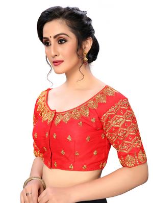 solid embroidered blouse - 16703369 - Standard Image - 2