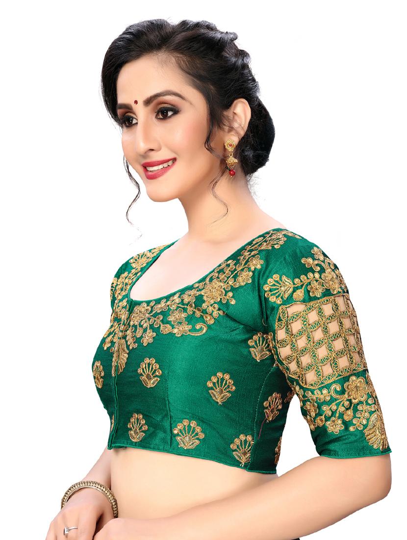 solid embroidered blouse - 16703388 - Zoom Image - 2