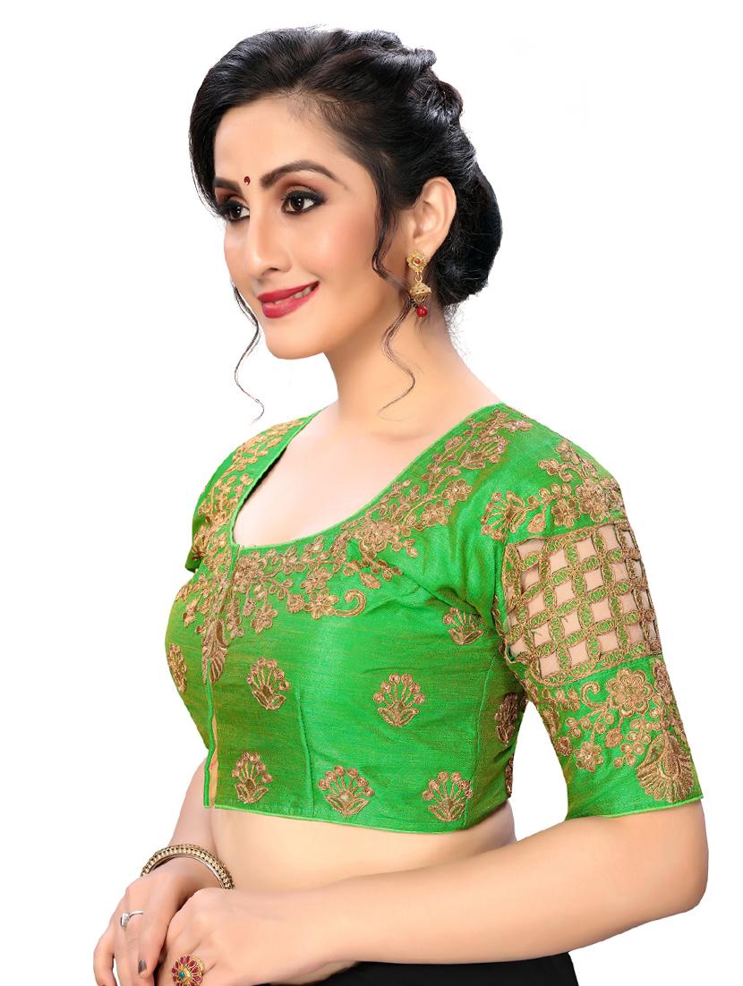 solid embroidered blouse - 16703389 - Zoom Image - 2
