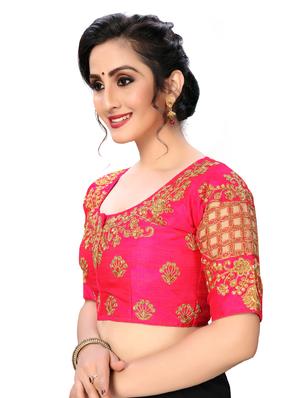 solid embroidered blouse - 16703394 - Standard Image - 2